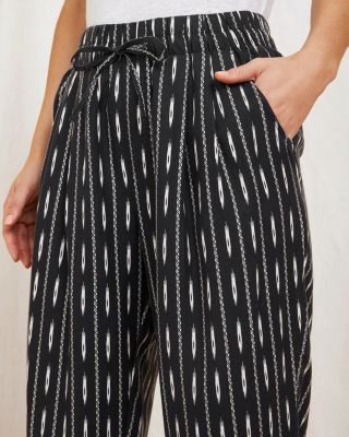 ルネセルEllen TENCEL™ & Linen Cropped Trousers | Garnet Hill