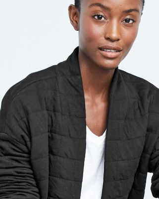 ジャケット・アウター HERENCIA High neck quilted knit coat Chunky Zip-Up Knit Jacket