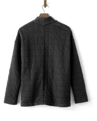 ジャケット・アウター HERENCIA High neck quilted knit coat Chunky Zip-Up Knit Jacket