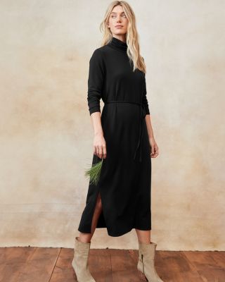 Turtleneck Knit Midi Dress | Garnet Hill