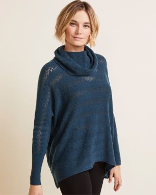 Oversized Cashmere Pointelle Sweater | Garnet Hill