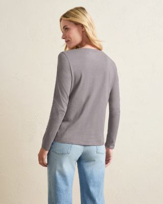 トップス BADBLOOD Rusty Denim V-Neck Long Sleeve BADBLOOD Rusty denim V-neck long sleeve 5BFM262 (BADBLOOD/T
