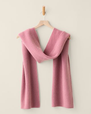 Cashmere Ribbed Scarf | Garnet Hill