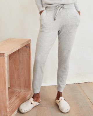 Final Sale Plus Size Knit Rib Jogging Set in Grey
