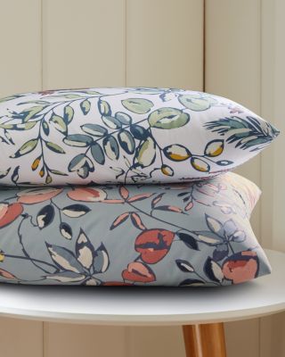 Nora Hemstitched Pima Cotton Percale Sheet Set | Garnet Hill