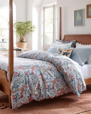 Nora Hemstitched Pima Cotton Percale Sheet Set | Garnet Hill