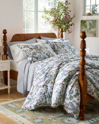 Nora Hemstitched Pima Cotton Percale Sheet Set | Garnet Hill