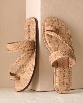 Bernardo Cork Thong Sandals