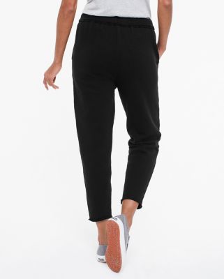 EILEEN FISHER Organic-Cotton French Terry Ankle Track Pants