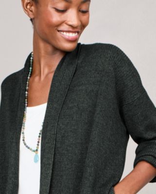 forme d’expression linen cardigan FORME D'EXPRESSION - KNIT CARDIGAN | Brownie