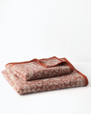 Woodland Pattern Cotton Fleece Blanket and Throw