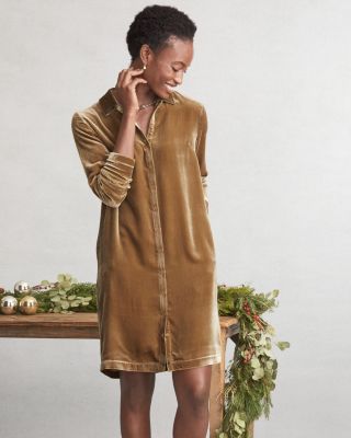 Garnet hill cheap linen shirt dress