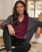 Recycled-Cashmere Colorplay Sweater