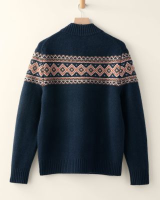 Men's Washable-Cashmere Quarter-Zip Sweater | Garnet Hill