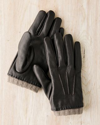 Men's CashmereLined Leather Gloves Hill