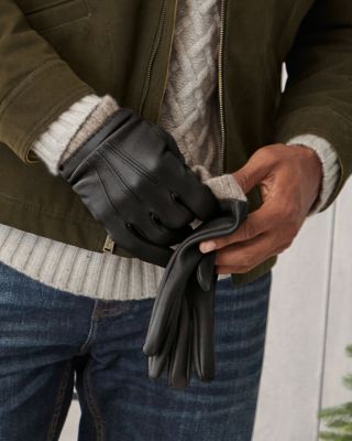 Mens leather dress gloves on sale