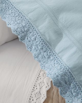【新品】  HAVEL studio / ハーヴェル スタジオ | 2022SS | L'Appartement 取扱い LINEN CROCHET PILLOVER リネンクロシェ プルオーバー | 38 | ベージュ | レディース Bryant Crochet Washed-Percale Duvet Cover | Garnet Hill