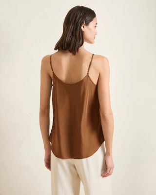 Washable-Silk V-Neck Camisole | Garnet Hill