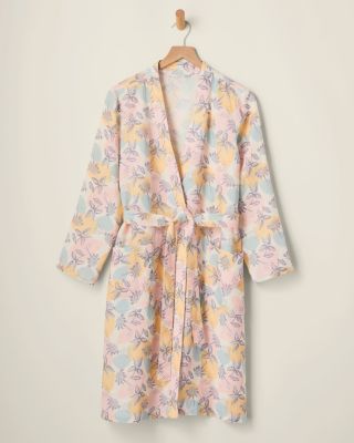 Washed-Linen Robe | Garnet Hill