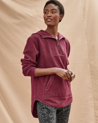 Maroon deals sherpa pullover