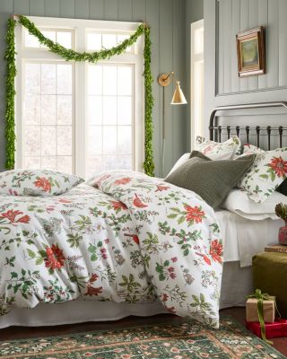 Winter Botanical Supima® Flannel Duvet Cover 