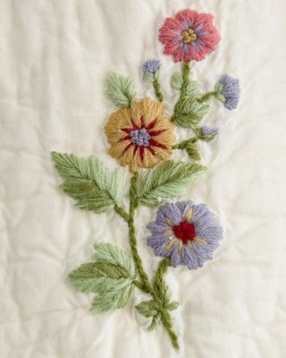 Hideaway Hand-Embroidered Quilt | Garnet Hill