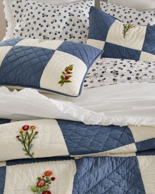 Hideaway Hand-Embroidered Quilt | Garnet Hill