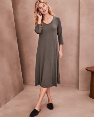 Tencel Jersey Fit & Flare Dress