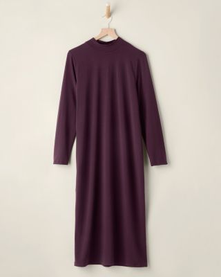 EILEEN FISHER Stretch-Jersey Mock-Neck Dress | Garnet Hill
