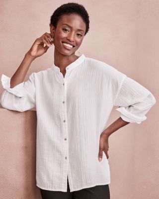 Eileen fisher cotton store tops