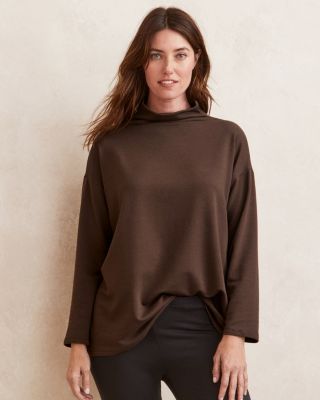 Organic Cotton Fleece Sweatshirt Tunic