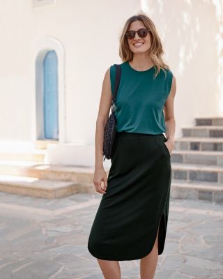 Easy Knit Skirt | Garnet Hill