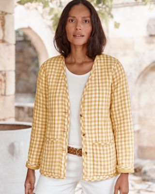 OrganicCotton Quilted Gauze Jacket Hill