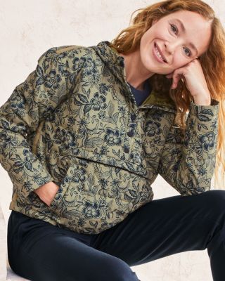 Recycled Quilted Pullover Jacket | Garnet Hill