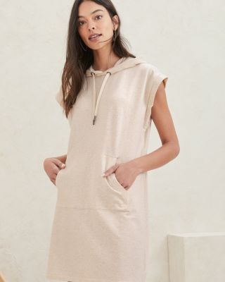 Hooded French Terry Dress | Garnet Hill