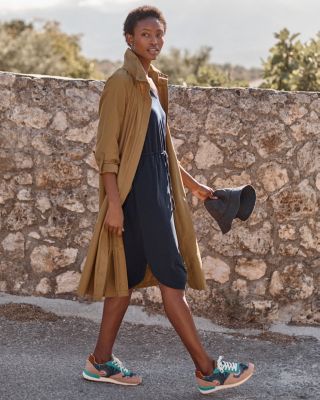 kallan knit dress - brown Keyhole Knit Dress (23DR023C-BRASS) main image 1