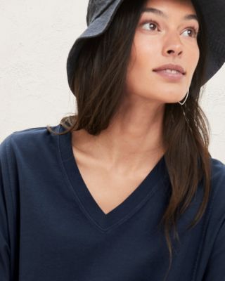 Organic-Cotton Seamed Tee | Garnet Hill