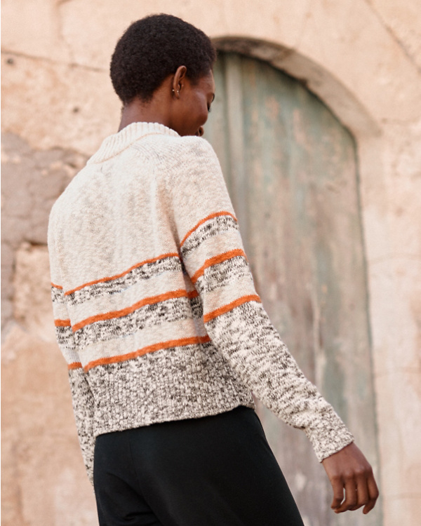 Organic-Cotton Slub-Knit Sweater | Garnet Hill Organic-Cotton Slub-Knit Sweater | Garnet Hill