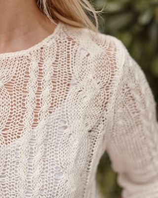 トップス STONE  80s CABLE BORDER KNIT Ravelry: 224-4 Stone Cables pattern by DROPS design