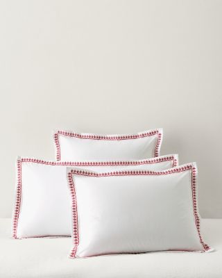 Signature Wisteria Embroidered Percale Sham | Garnet Hill
