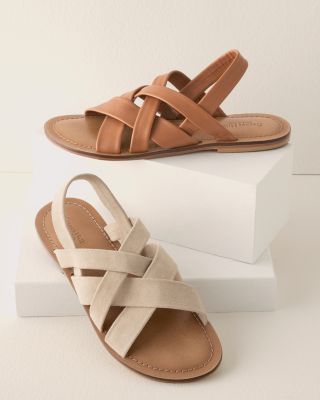 Malena Crossover Sandals | Garnet Hill