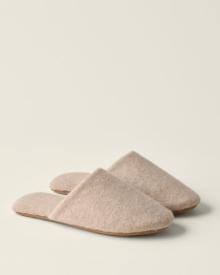 『美品』SANDERS plain  slipper　SIZE7 Shearling sandals in white - Jil Sander | Mytheresa