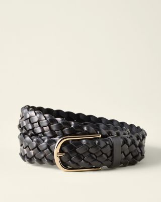 Ana Woven Leather Belt | Garnet Hill