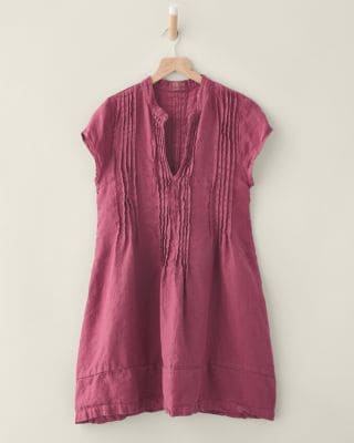 レジーナ　803CPL CP Shades Regina Linen Twill Tunic | Garnet Hill