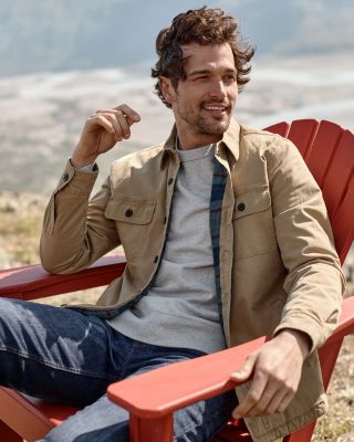 Faherty blanket clearance lined cpo jacket