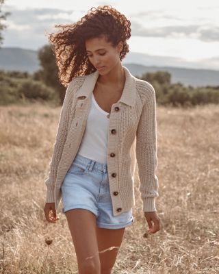 Organic cardigan outlet