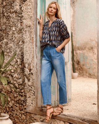NOEND Denim Lou '90s Comfort Cropped Jeans | Garnet Hill