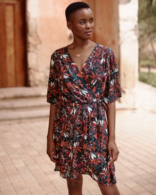 Garnet hill wrap on sale dress