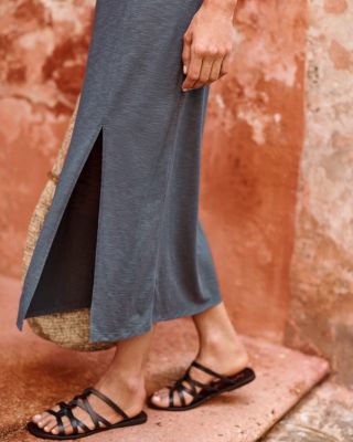 strap knit dress Striped Cutout Spaghetti Strap Knit Dress main image 1