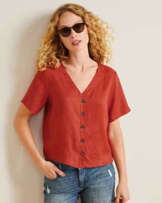 | Tees & Hill Women\'s Shirts, Garnet Tops